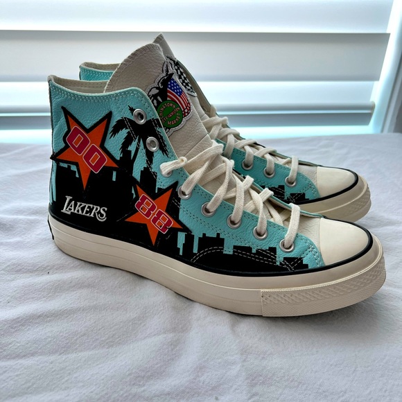 Converse Chuck Taylor All Star 70 Hi x Chinatown Market NBA - Men Size 9 - Picture 1 of 7